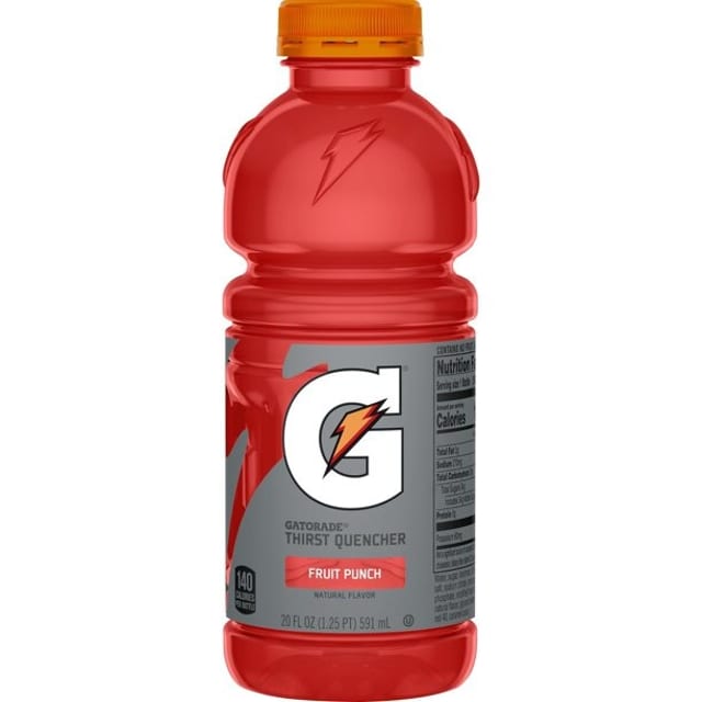 Red Fruit Punch Gatorade.