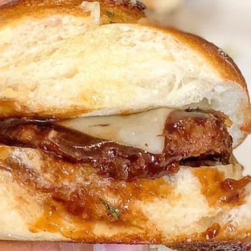 BBQ Chicken Garlic Knot Slider.