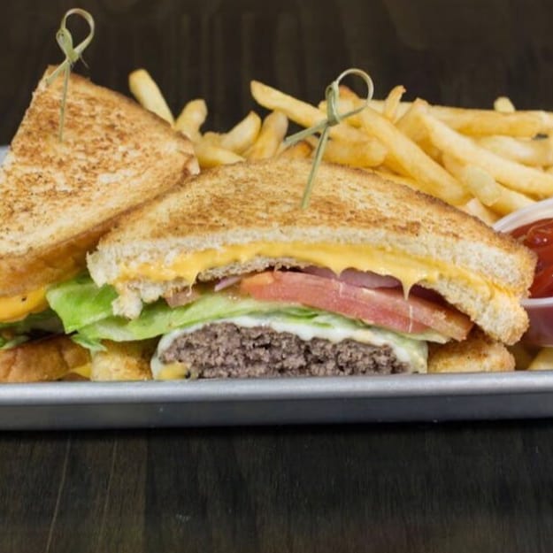 Grilled Cheese Burger.