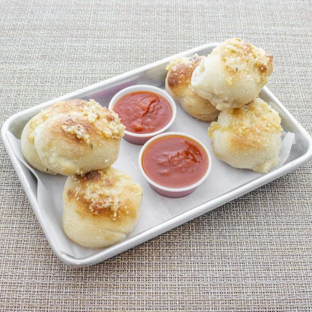 Traditional Garlic Knots.