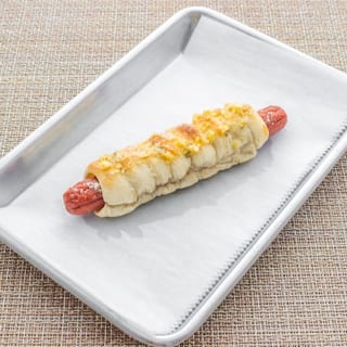 Knot Dog Stuffed Garlic Knots